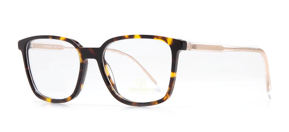 GOLDBERRY Eyeglasses Teenage Woman Rectangular Full-Rimmed Acetate Unfiltered GB 4003-C.02